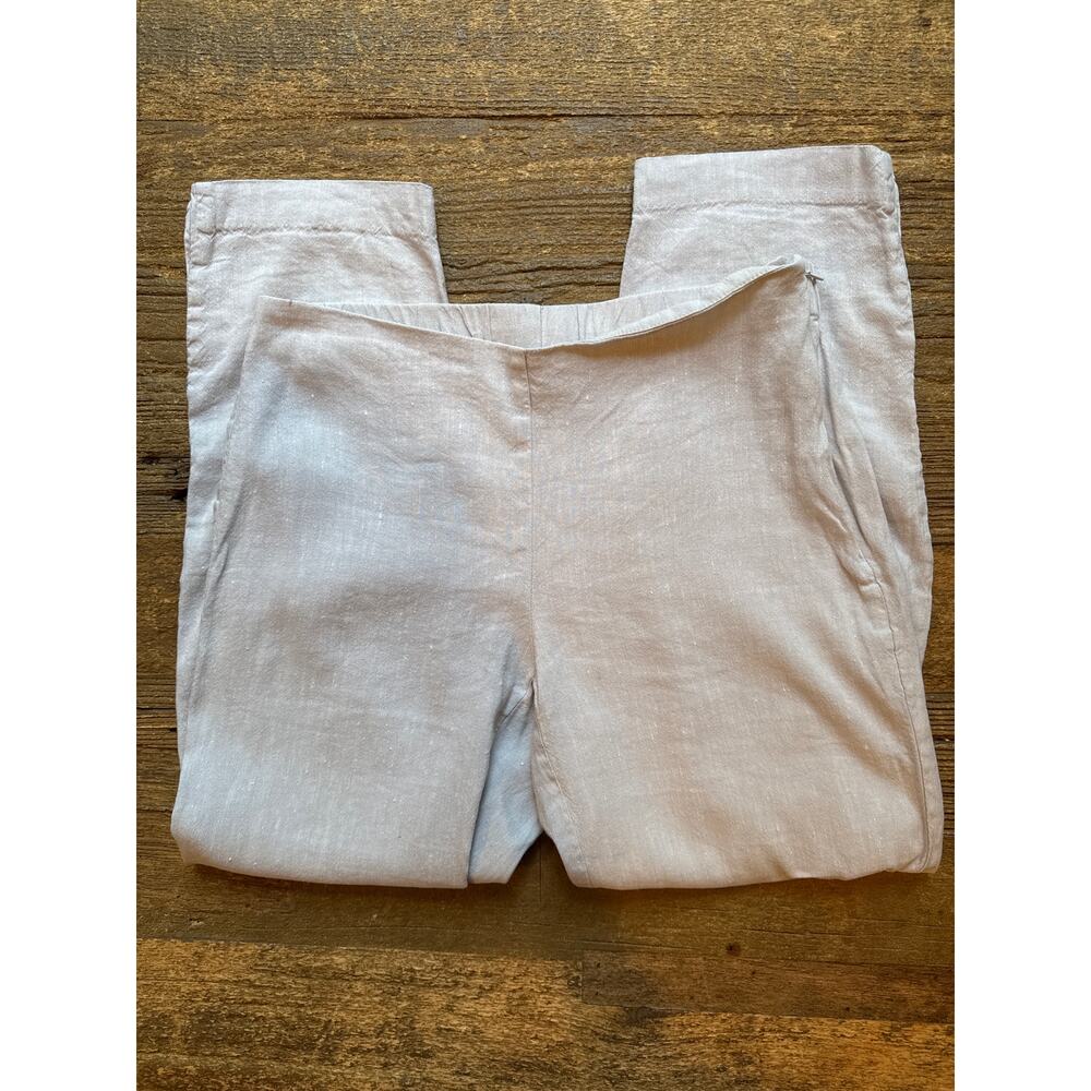 J. Jill Linen Stretch Button Hem Pants Size XS - Picture 5 of 10